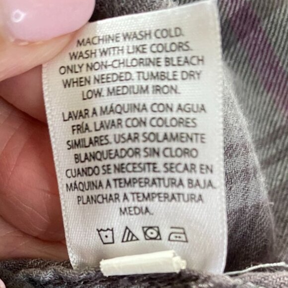 Faded Glory Mens Plaid Button-Up Shirt XL Grunge Outdoor Emo Grandpacore Hiking - Picture 5 of 11